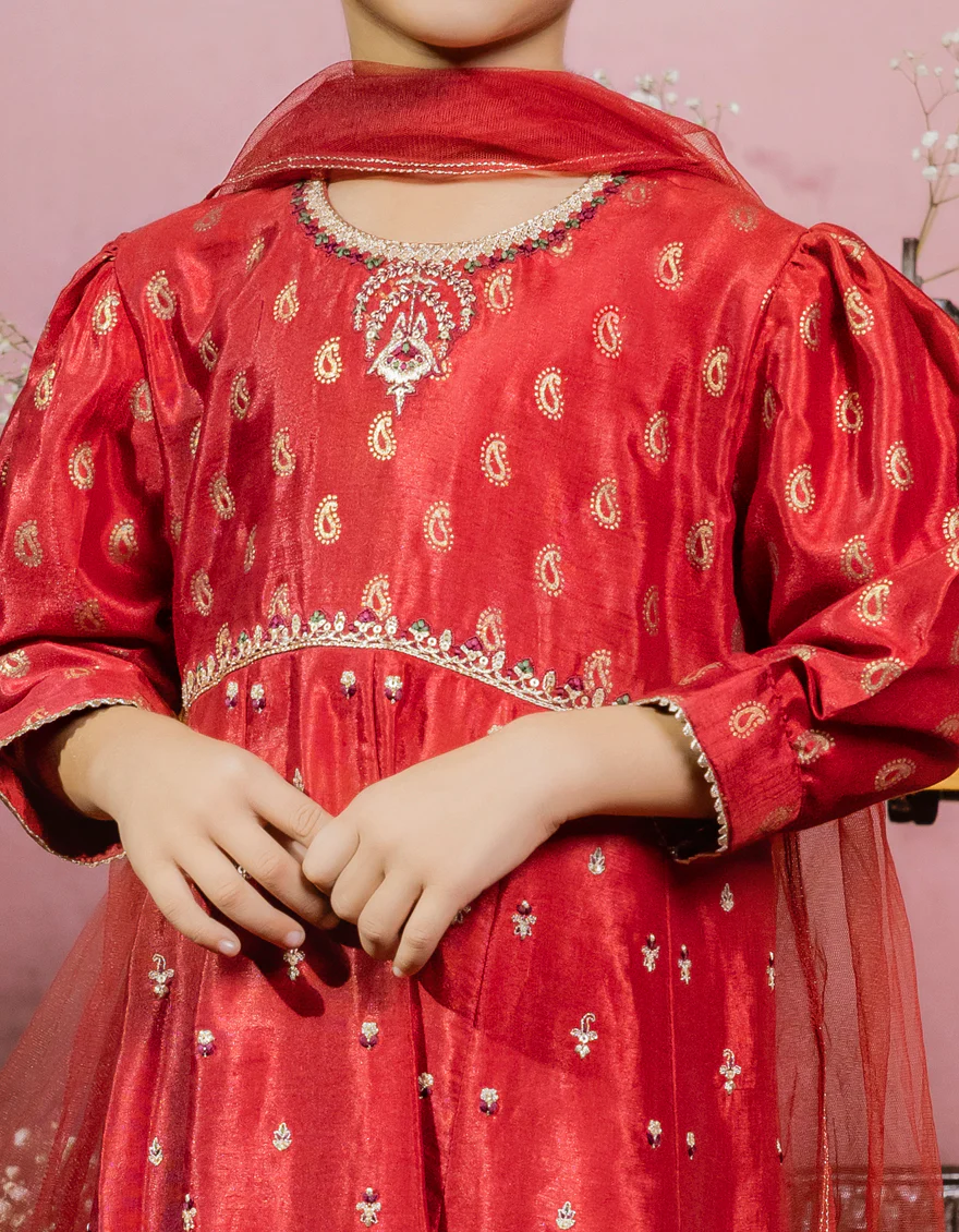 MAROON SILK 3PC STITCHED | JGK-W-US-22-1929 FB/MK-34(MF-868) - Image 3