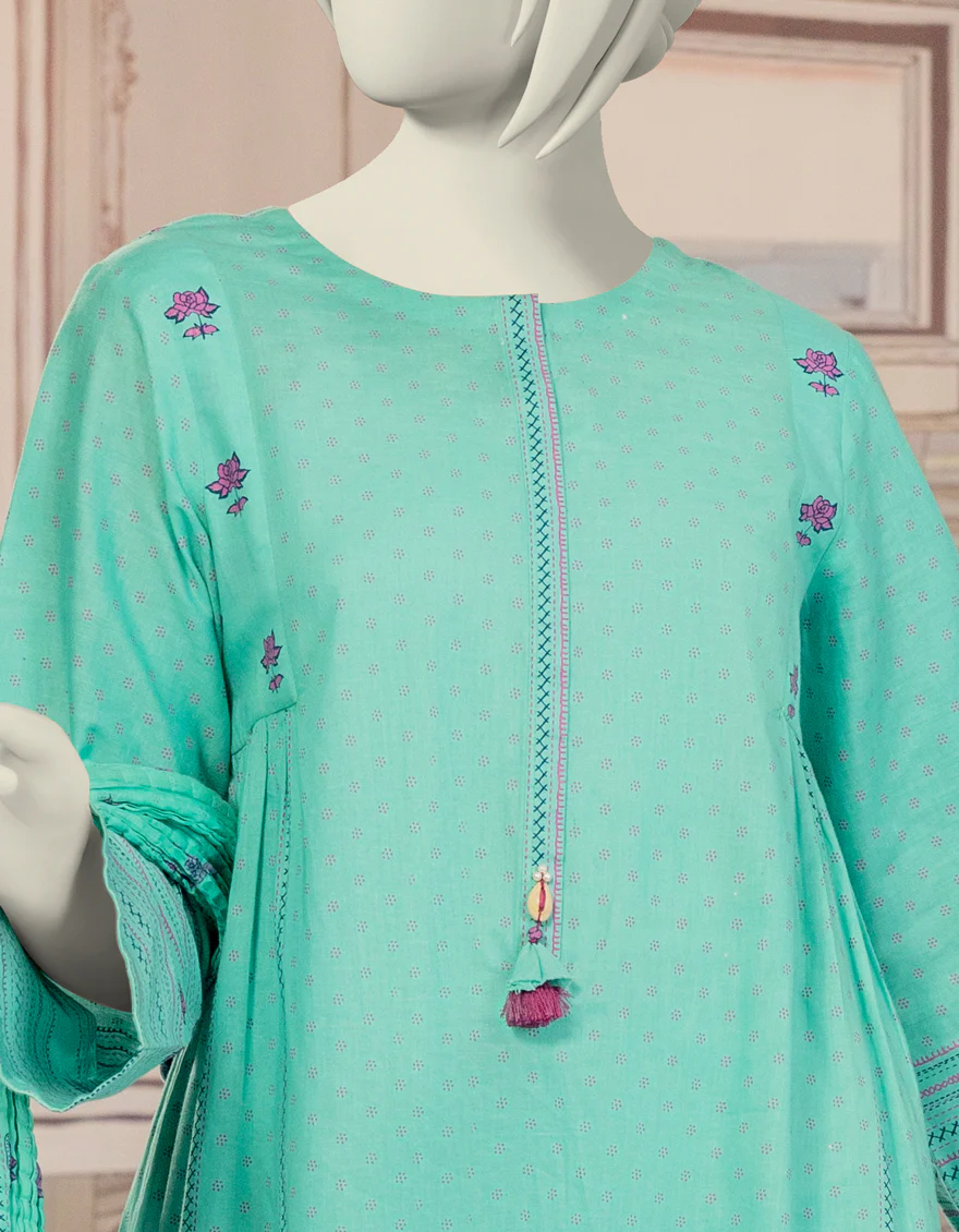 BLUE CAMBRIC 3PC STITCHED | JGK-W-YGTL-648-24 FB/CHAPPAI-04 - Image 3