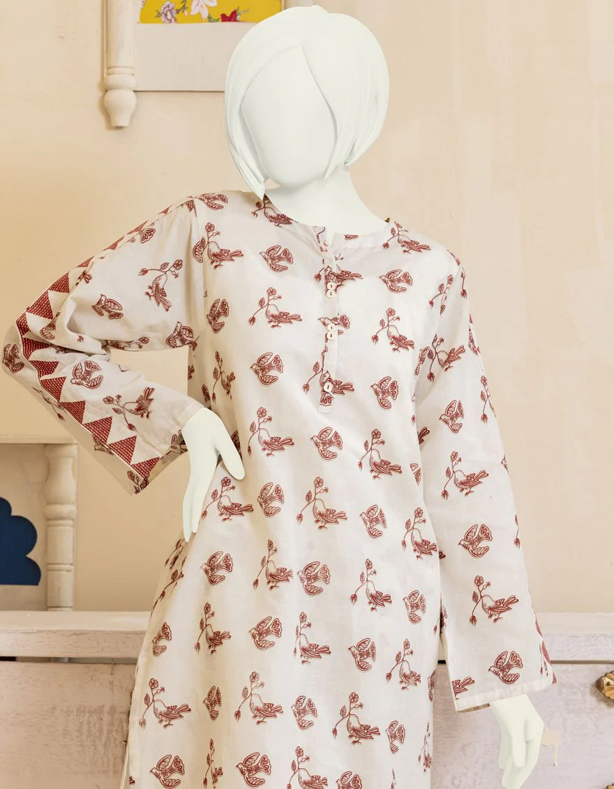 OFF WHITE LAWN 2PC STITCHED | JGK-YGTL-S-US-401-22 FB/ZENTE - Image 2