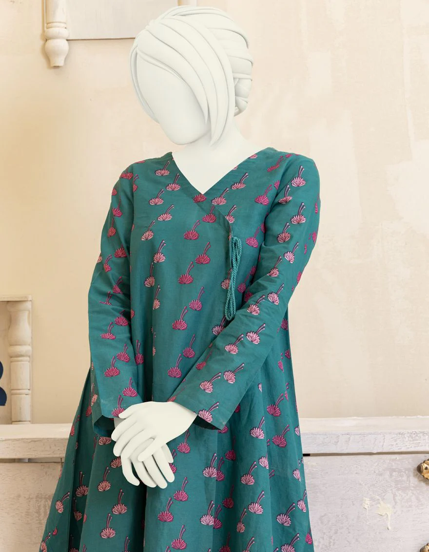 JADE GREEN LAWN 2PC STITCHED | JGK-YGTL-S-US-402-22 FB/TYLAN - Image 3