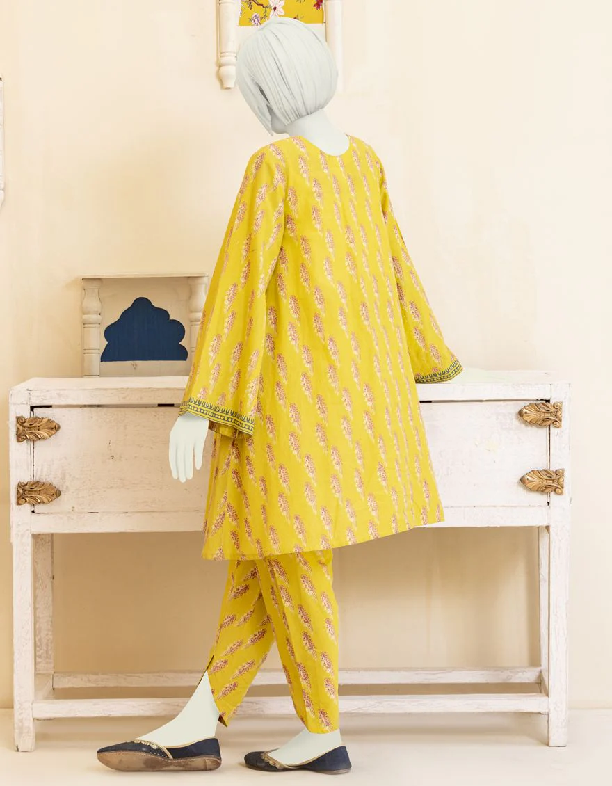 YELLOW LAWN 2PC STITCHED | JGK-YGTL-S-US-403-22 FB/EMBERLYN - Image 2