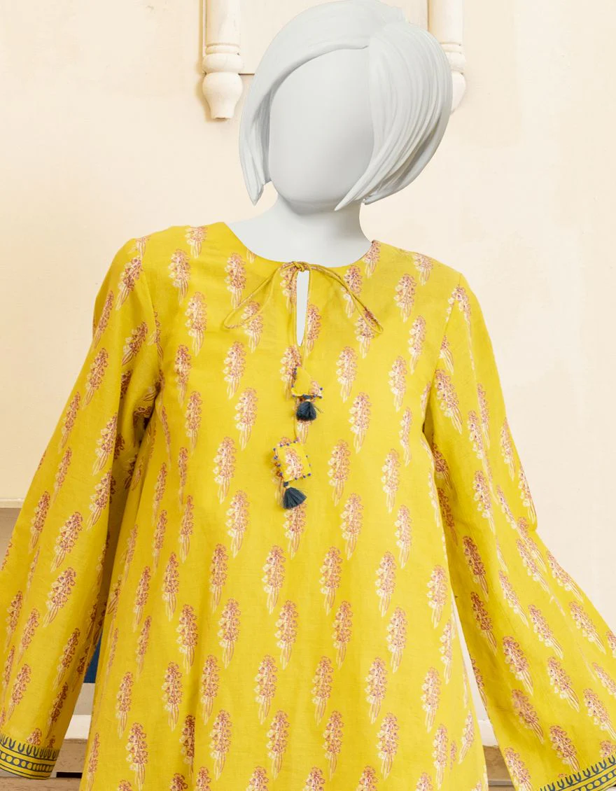 YELLOW LAWN 2PC STITCHED | JGK-YGTL-S-US-403-22 FB/EMBERLYN - Image 3