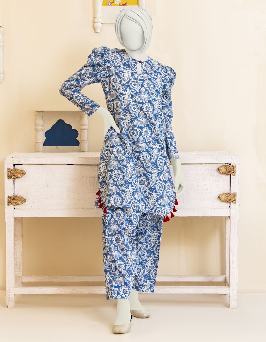 BLUE LAWN 2PC STITCHED | JGK-YGTL-S-US-404-22 FB/EIYANA - Image 3