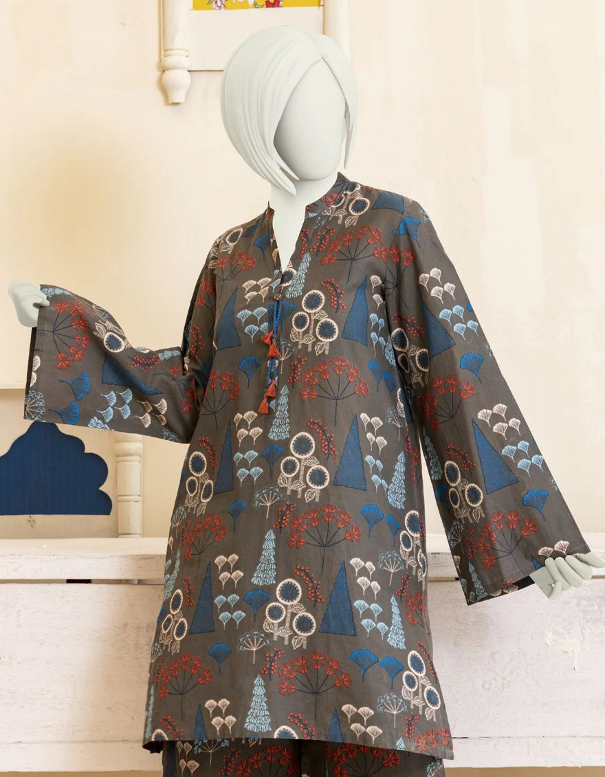 BROWN LAWN 2PC STITCHED | JGK-YGTL-S-US-405-22 FB/JUNIPER - Image 3