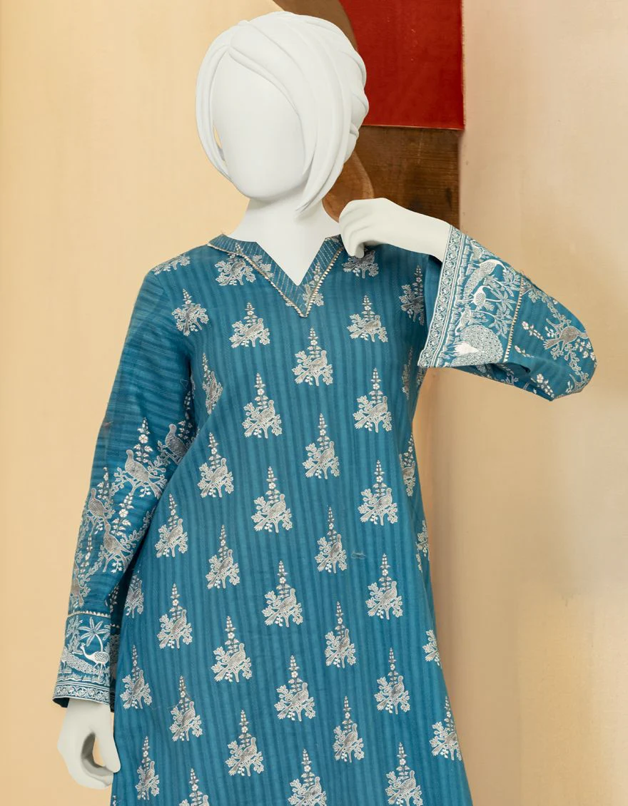 BLUE LAWN 2PC STITCHED | JGK-YGTL-S-US-406-22 FB/INDIGO-T - Image 2