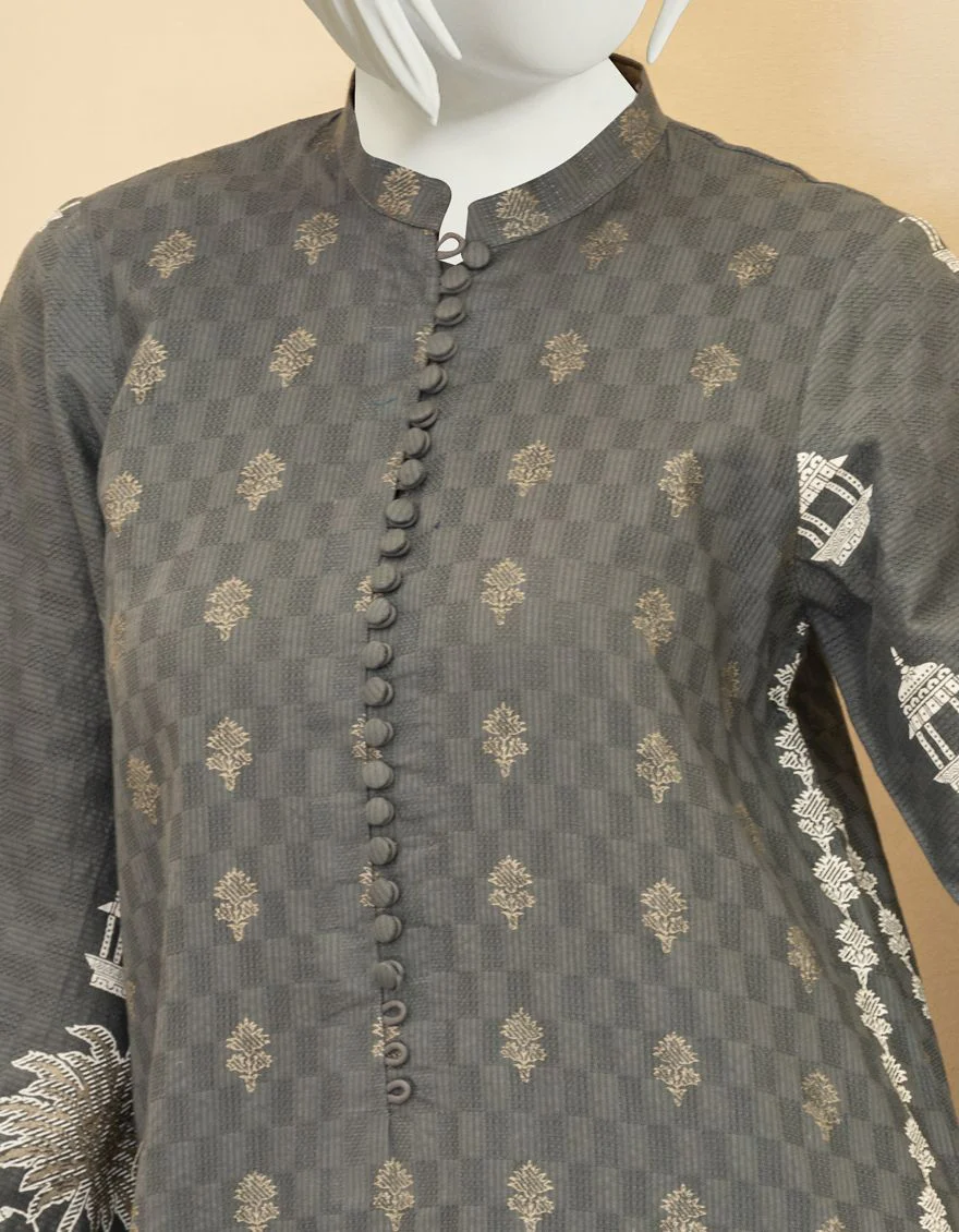 GREY LAWN 2PC STITCHED | JGK-YGTL-S-US-407-22 FB/GREY-T - Image 2