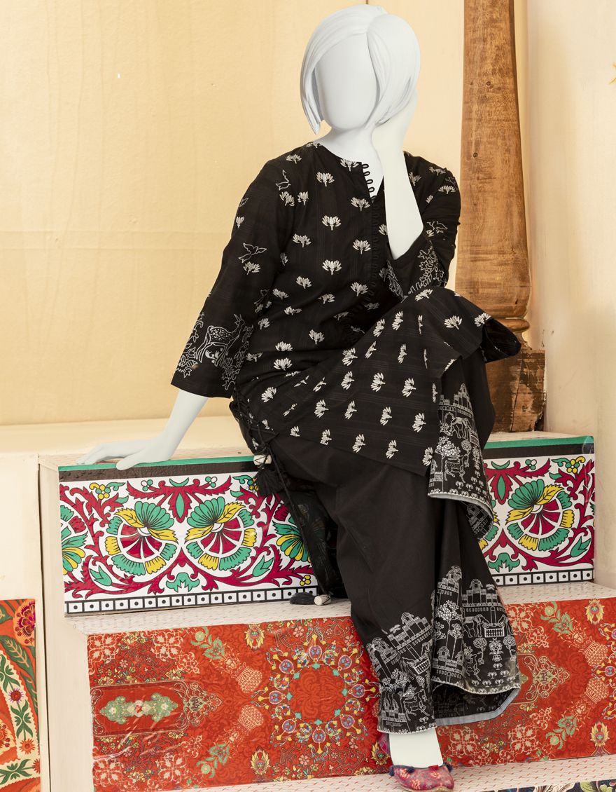 BLACK LAWN 2PC STITCHED | JGK-YGTL-S-US-408-22 FB/BLACK-T - Image 3