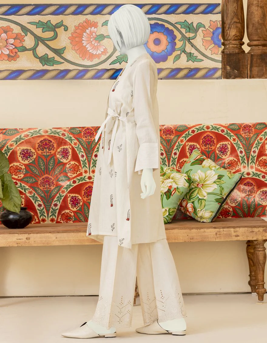 OFF WHITE DOBBY 2PC STITCHED | JGK-YGTL-S-US-412-22 FB/CAMELLIA - Image 2