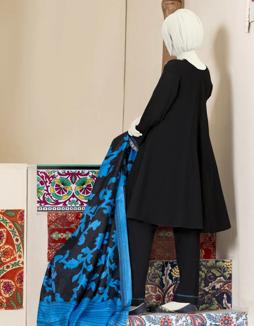 BLACK 3PC STITCHED | JGK-YGTL-S-US-601-22 FB/FLORA-T - Image 2