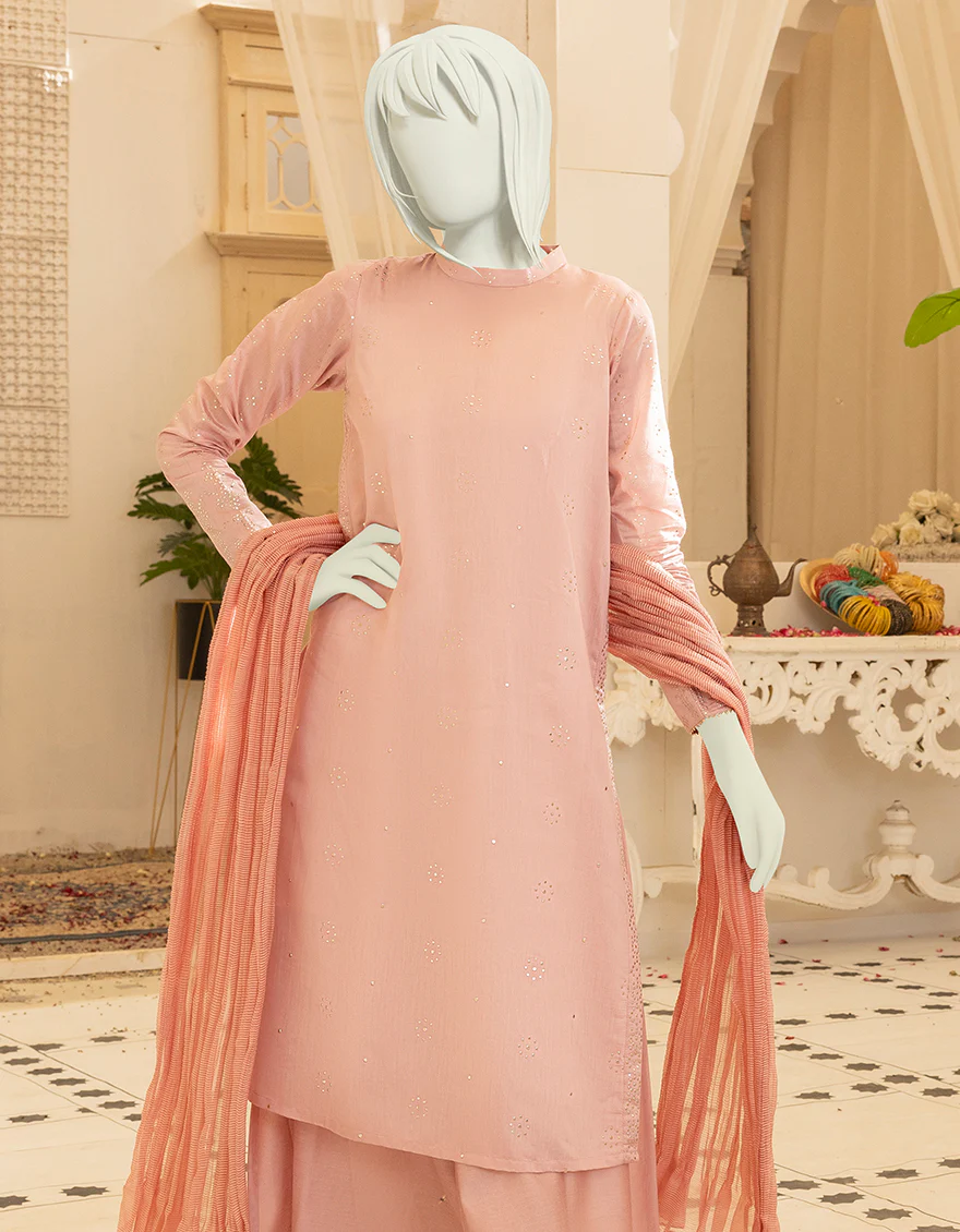 PINK VISCOSE 3PC STITCHED | JGK-YGTL-S-US-605-22 FB/BONASI - Image 3