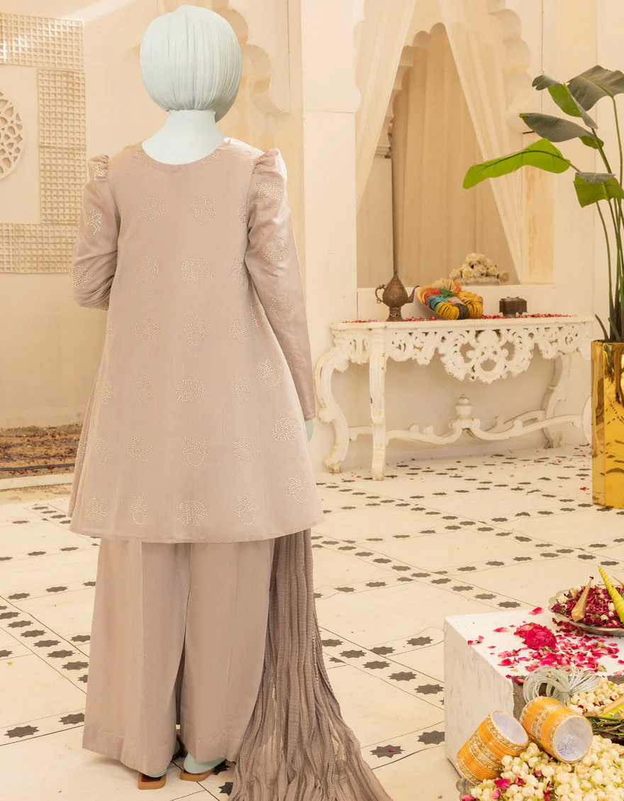 MAUVE VISCOSE 3PC STITCHED | JGK-YGTL-S-US-608-22 FB/NAKSHI FOIL - Image 2