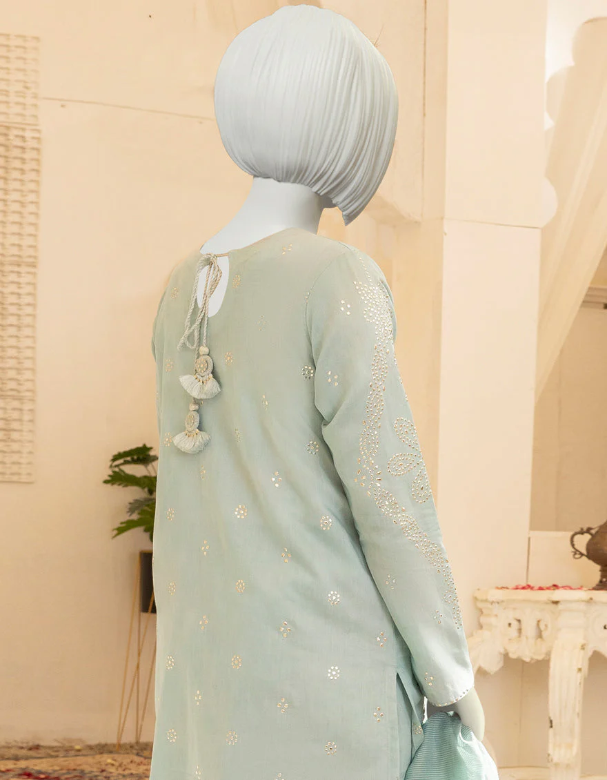 BLUE VISCOSE 3PC STITCHED | JGK-YGTL-S-US-609-22 FB/NAUVARI - Image 2