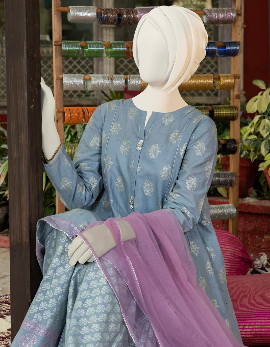 GREY LAWN 3PC STITCHED | JGK-YGTL-S-US-625-23 FB/BAHRAM-719 - Image 3