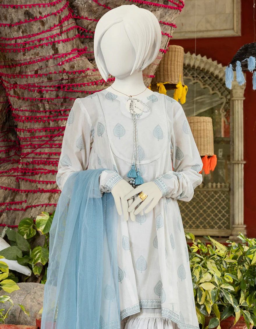 WHITE LAWN 3PC STITCHED | JGK-YGTL-S-US-626-23 FB/VANIZHE-719 - Image 3