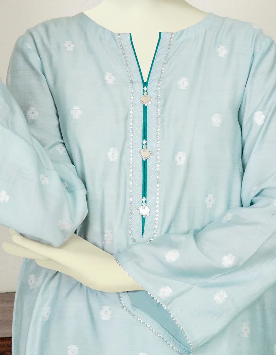 PALE BLUE TEXTURED 3PC STITCHED | JGK-YGTL-S-US-632-22 FB/NIRJARA - Image 3