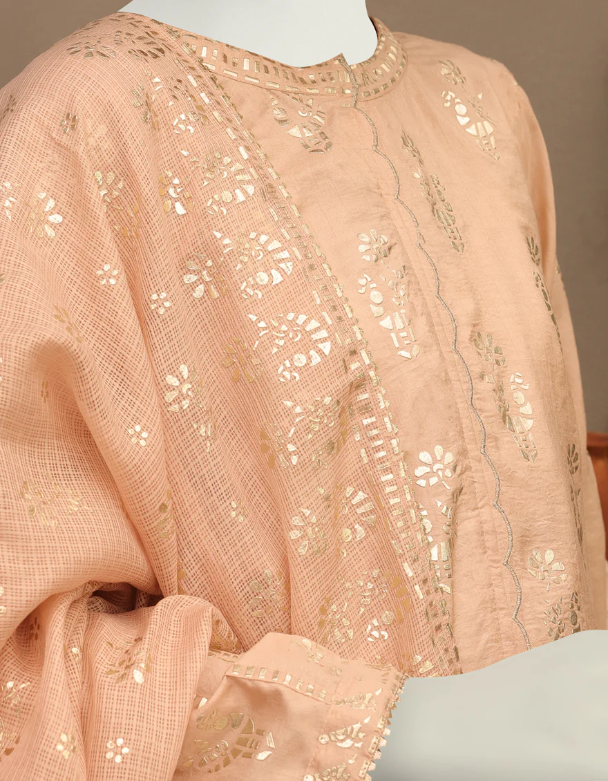 CHAMPAGNE SILK 3PC STITCHED | JGK-YGTL-W-US-630-22 FB/NOORBANO - Image 3