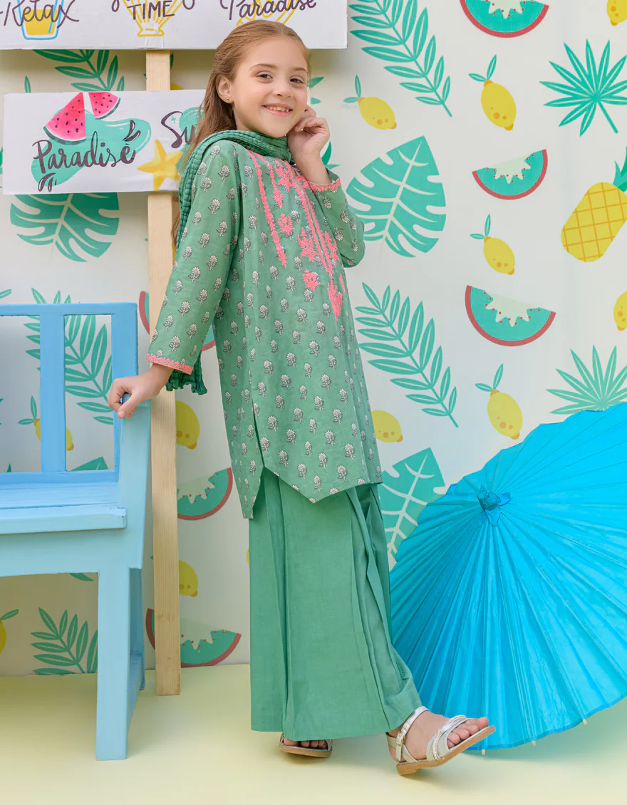 GREEN LAWN 3PC STITCHED | JGKL-S-24-1514 FB/AS - Image 3