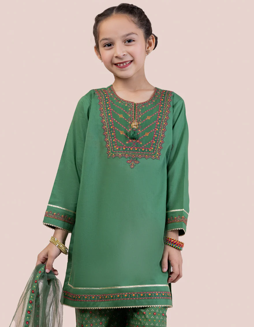 GREEN LAWN 3PC STITCHED | JGKL-S-24-1531 FB/CH - Image 2