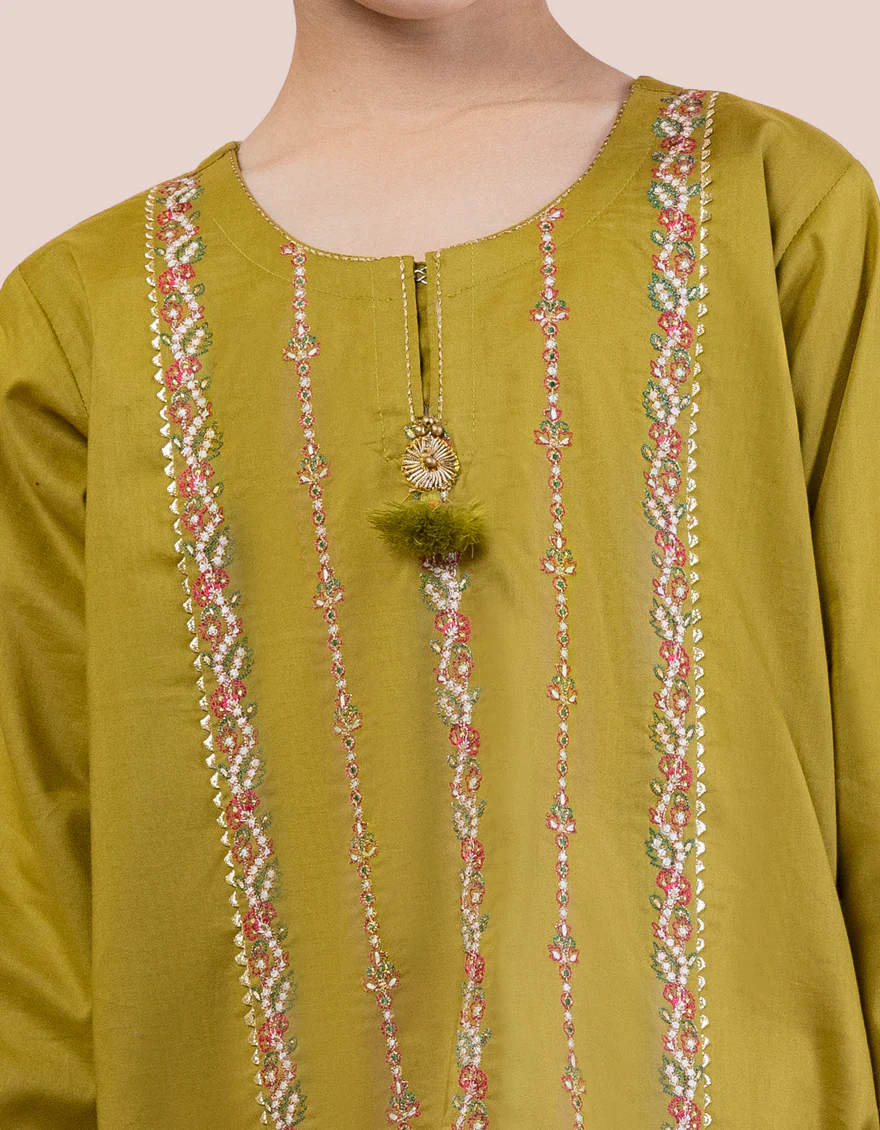 GREEN LAWN 3PC STITCHED | JGKL-S-24-1536 FB/CH - Image 2
