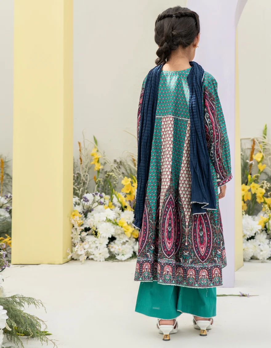 GREEN LAWN 3PC STITCHED | JGKL-S-24-1563 FB/RANI-G-A-1 - Image 2