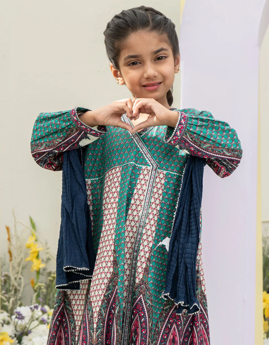 GREEN LAWN 3PC STITCHED | JGKL-S-24-1563 FB/RANI-G-A-1 - Image 3