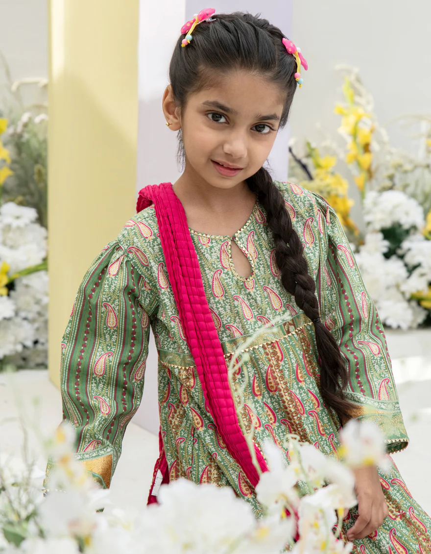 GREEN LAWN 3PC STITCHED | JGKL-S-24-1564 FB/RANI-G-A-2 - Image 3