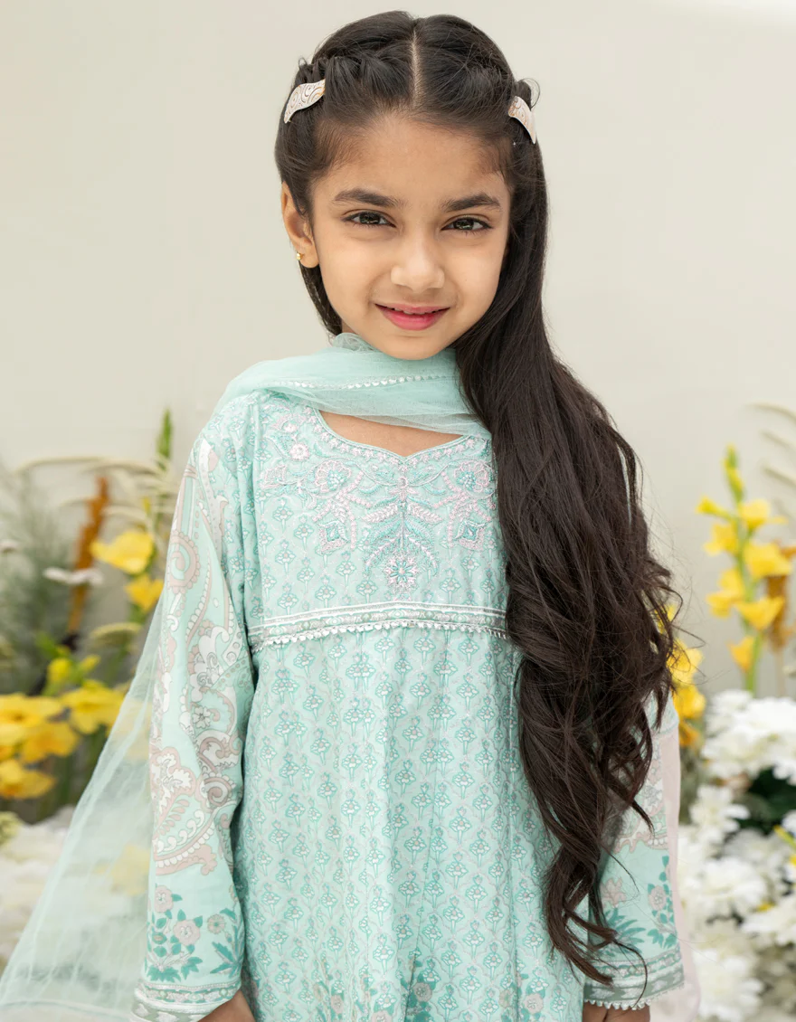 GREEN LAWN 3PC STITCHED | JGKL-S-24-1566 FB/RANI-G-B-1 - Image 3