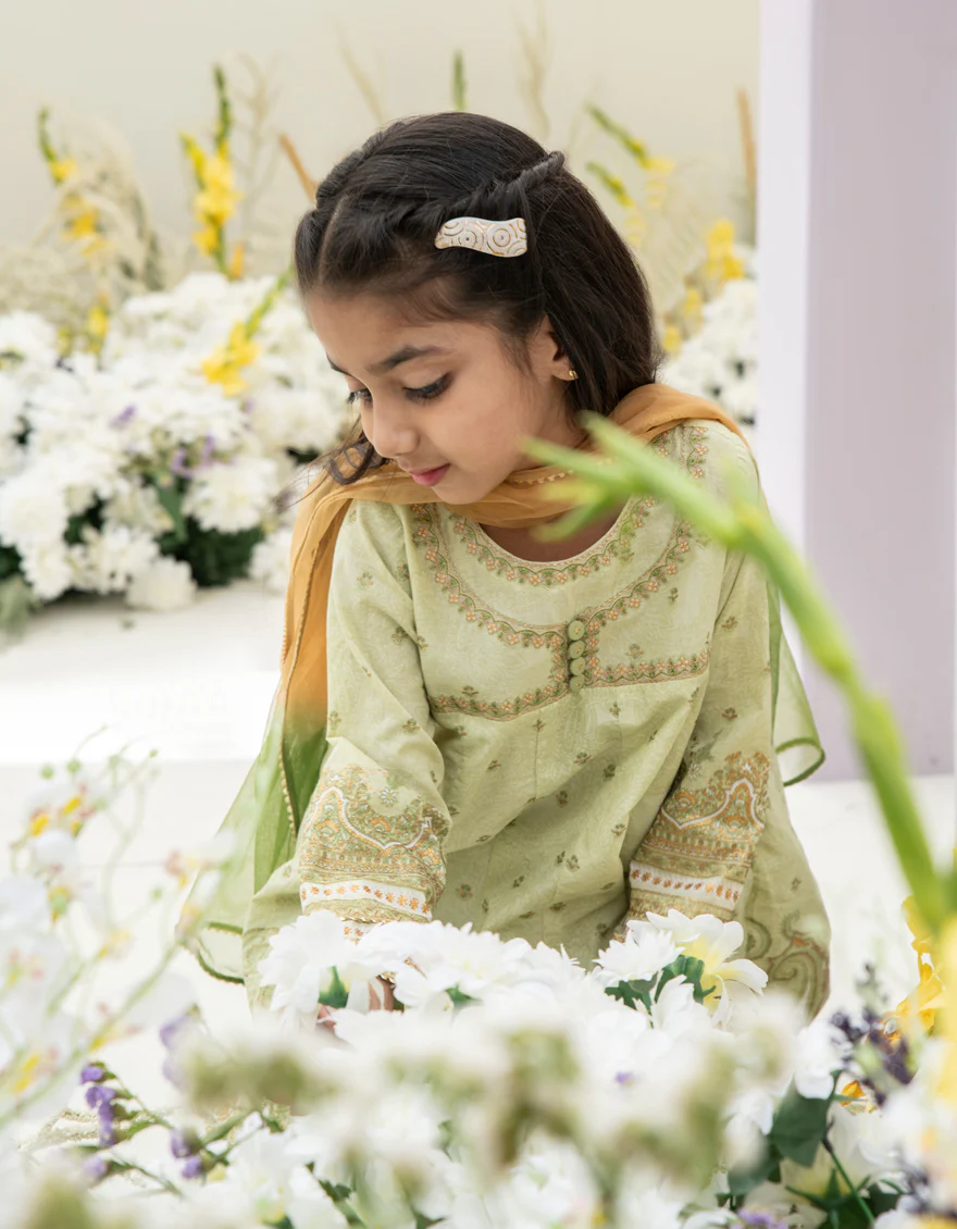 GREEN LAWN 3PC STITCHED | JGKL-S-24-1568 FB/RANI-G-B-3 - Image 3