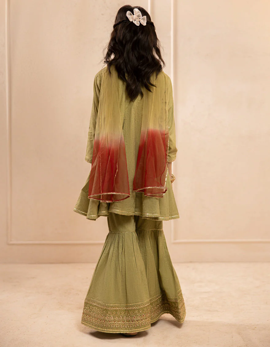 GREEN LAWN SILK 3PC STITCHED | JGKL-S-JGF-25-1916 F - Image 2