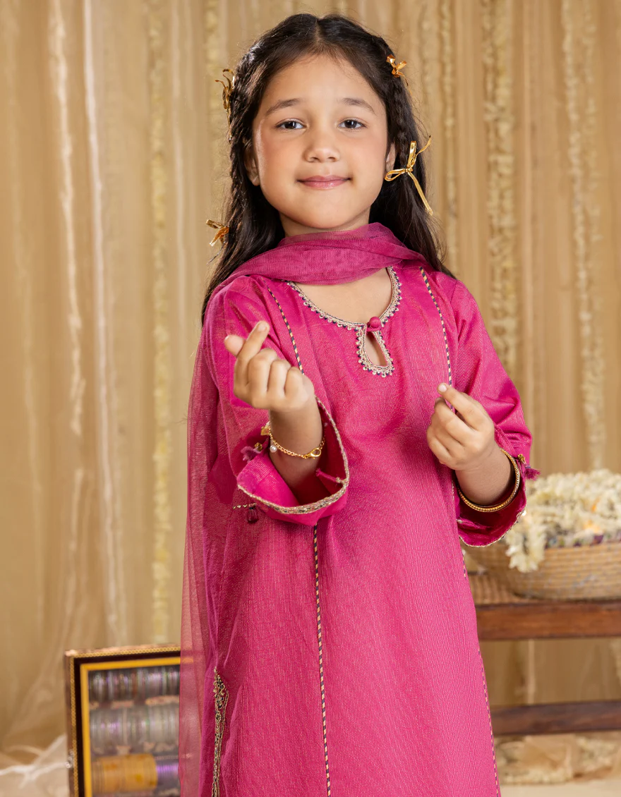 PINK DOBBY 3PC STITCHED | JGKL-S-JGP-25-1539 FB/BASIC BLOCK-05 - Image 2