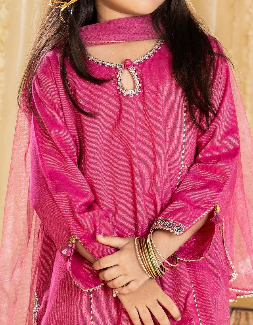 PINK DOBBY 3PC STITCHED | JGKL-S-JGP-25-1539 FB/BASIC BLOCK-05 - Image 3