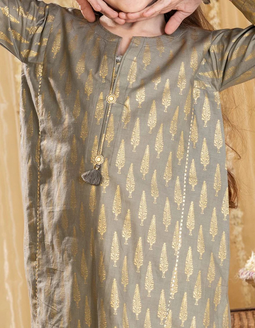 GREY LAWN 2PC STITCHED | JGKL-S-JGST-25-5609 FB/SHEIN CO-ORDS-05 - Image 3