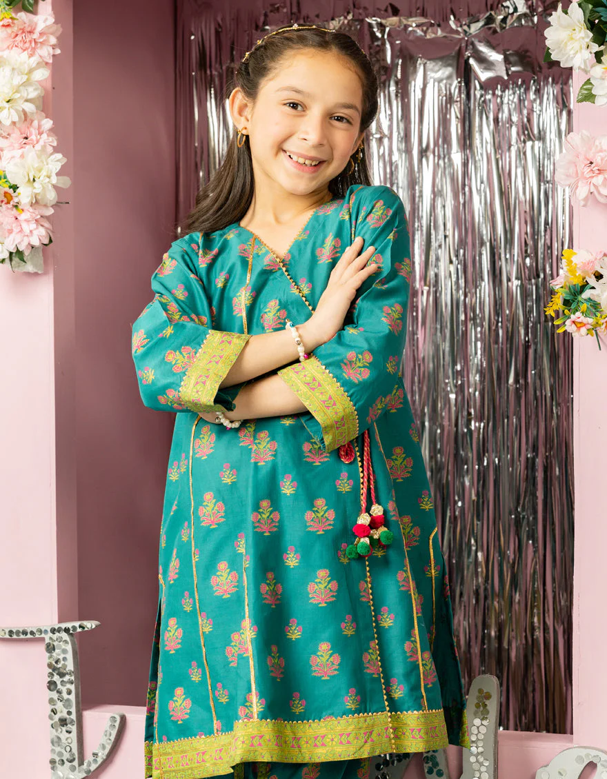 GREEN LAWN 2PC STITCHED | JGKL-S-JGST-25-5617 FB/BLOCK COORDS-04 - Image 3