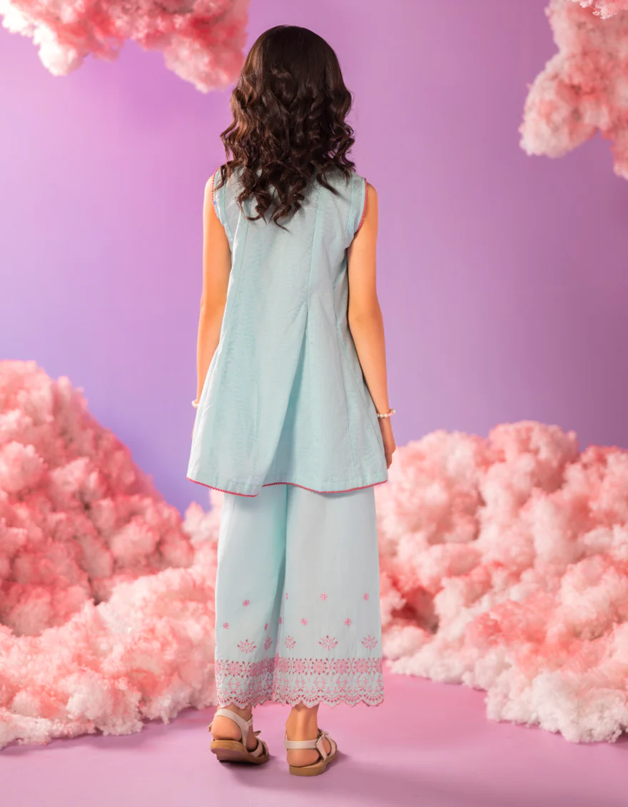 AQUA DOBBY 2PC STITCHED | JGKL-S-JGST-25-5629 - Image 3