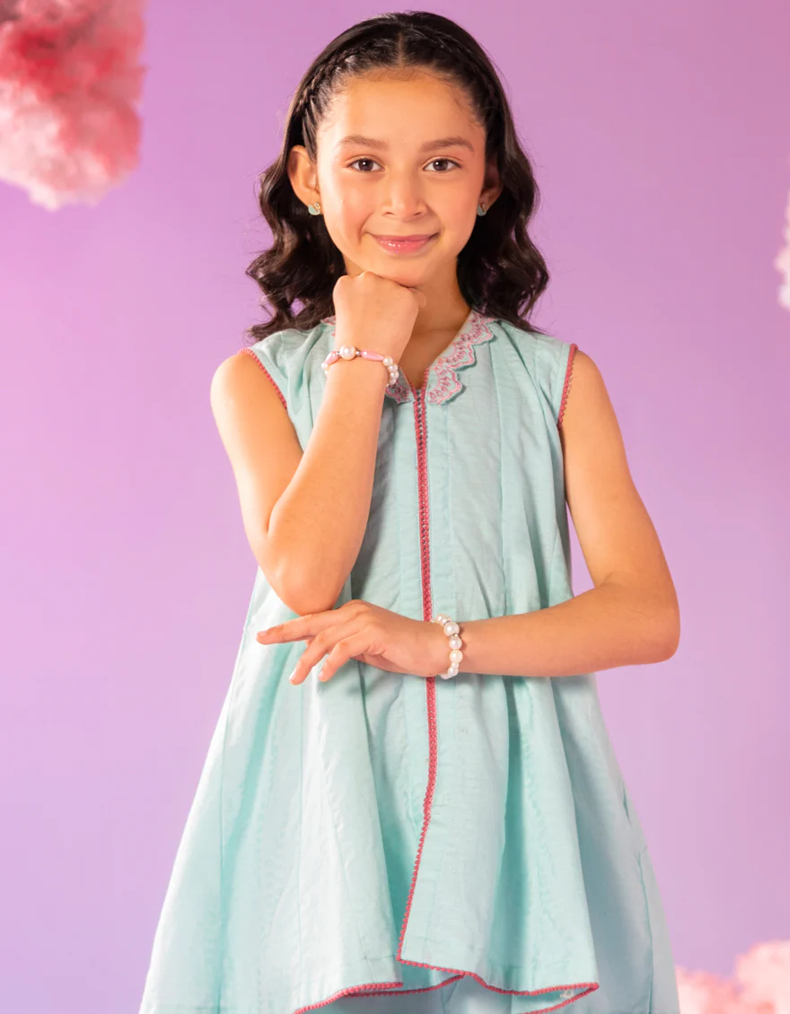 AQUA DOBBY 2PC STITCHED | JGKL-S-JGST-25-5629 - Image 4