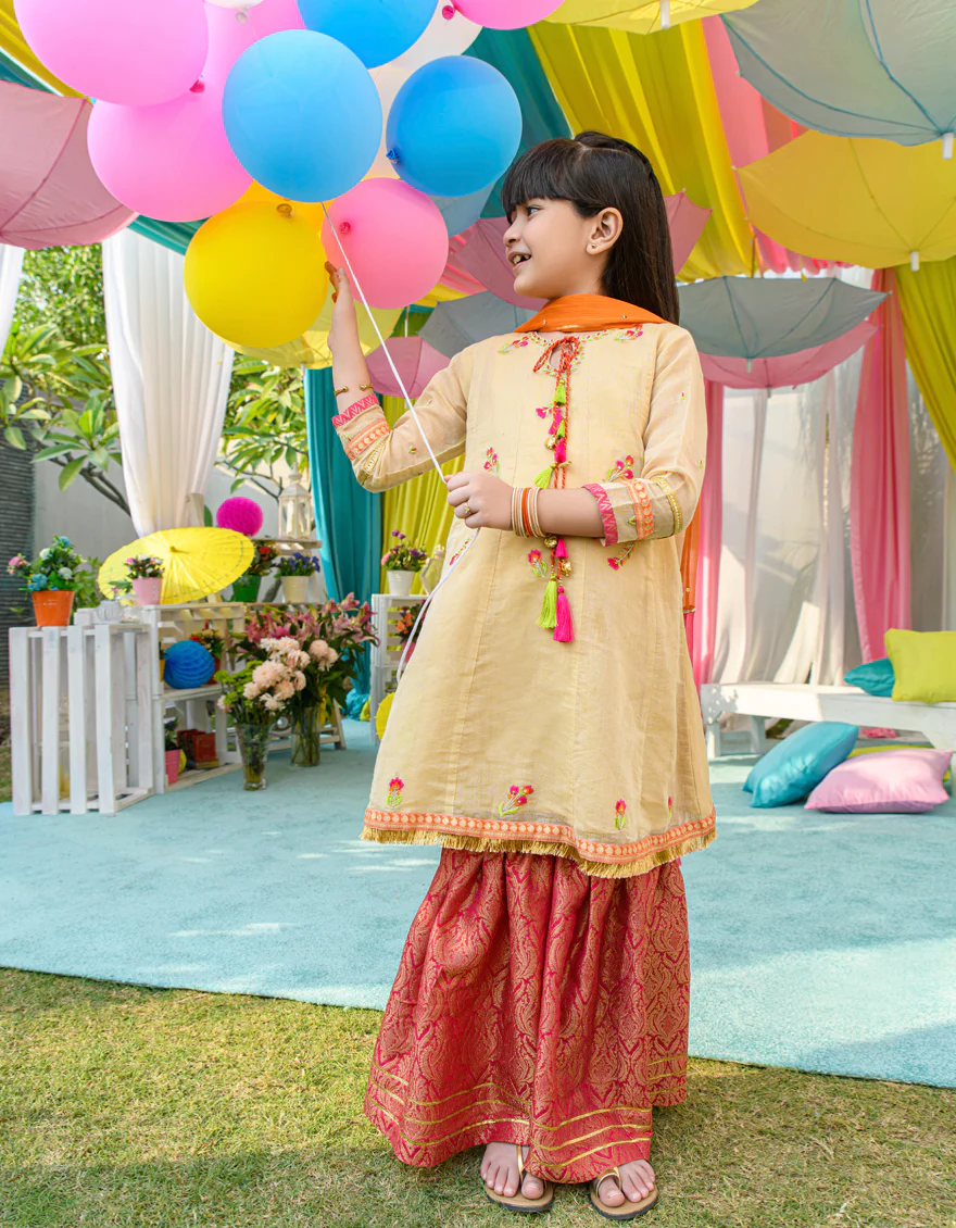 GOLD ZARI 3PC STITCHED | JGKL-S-JJGS-US-22-014 FB/FF-293 - Image 5
