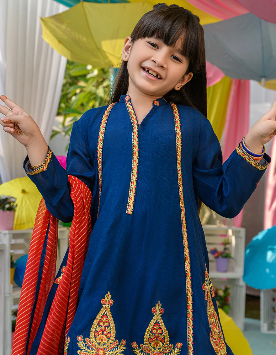 BLUE COTTON 3PC STITCHED | JGKL-S-JJGS-US-22-017 FB/FF-064 - Image 2