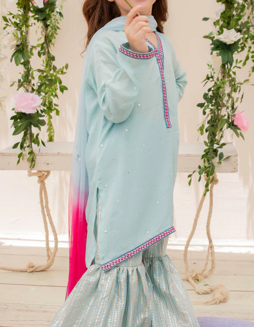 SKY BLUE VISCOSE 3PC STITCHED | JGKL-S-JJGS-US-22-025 FB/FF-272 - Image 3