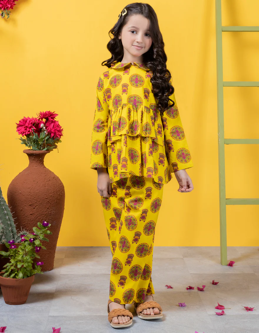 YELLOW LAWN 2PC STITCHED | JGKL-S-JK2-24-5647 FB/ARTSY-01 - Image 3