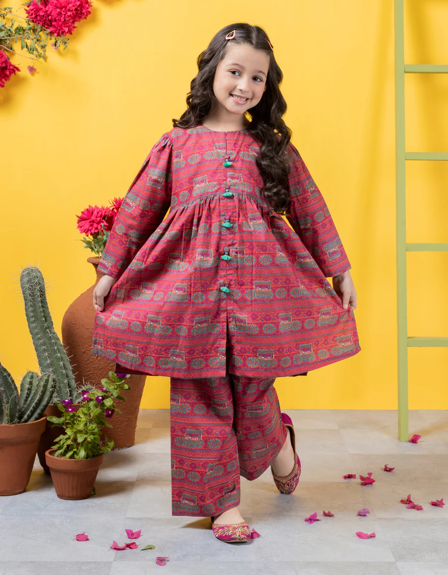 PINK LAWN 2PC STITCHED | JGKL-S-JK2-24-5649 FB/ARTSY-03 - Image 3