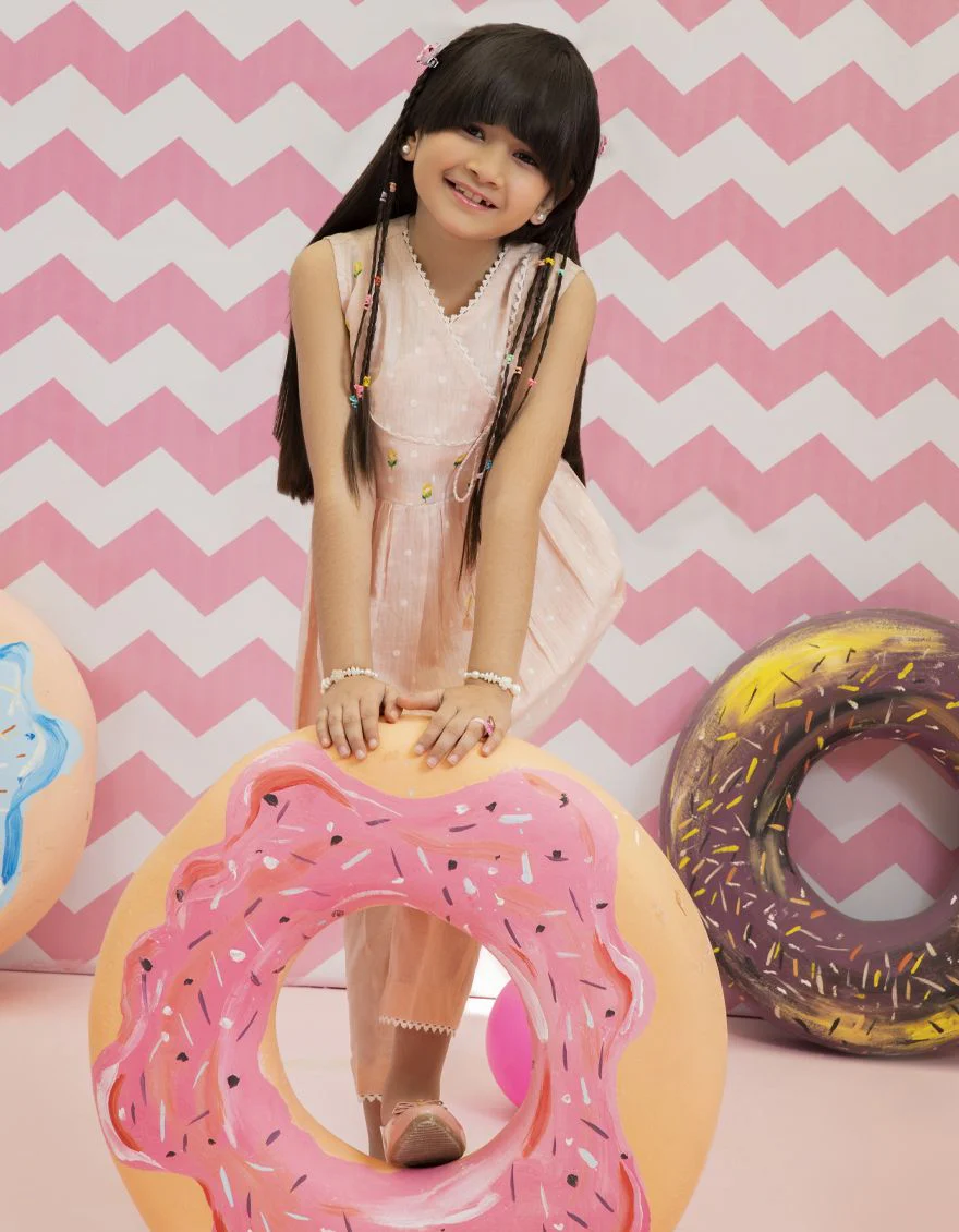 PINK DOBBY 2PC STITCHED | JGKL-S-JK2-US-22-5608 FB/DOTS - Image 2