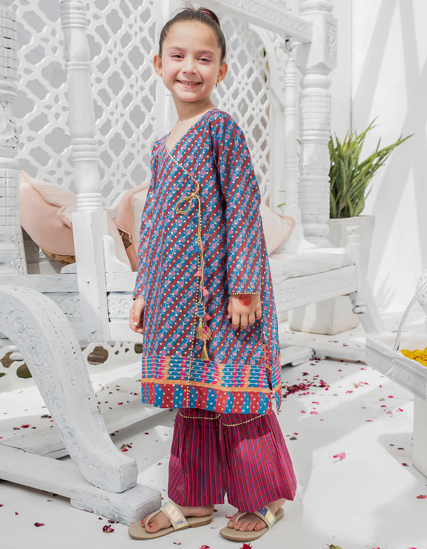 BLUE LAWN 2PC STITCHED | JGKL-S-JK2-US-22-5623 FB/FUNPARA - Image 2