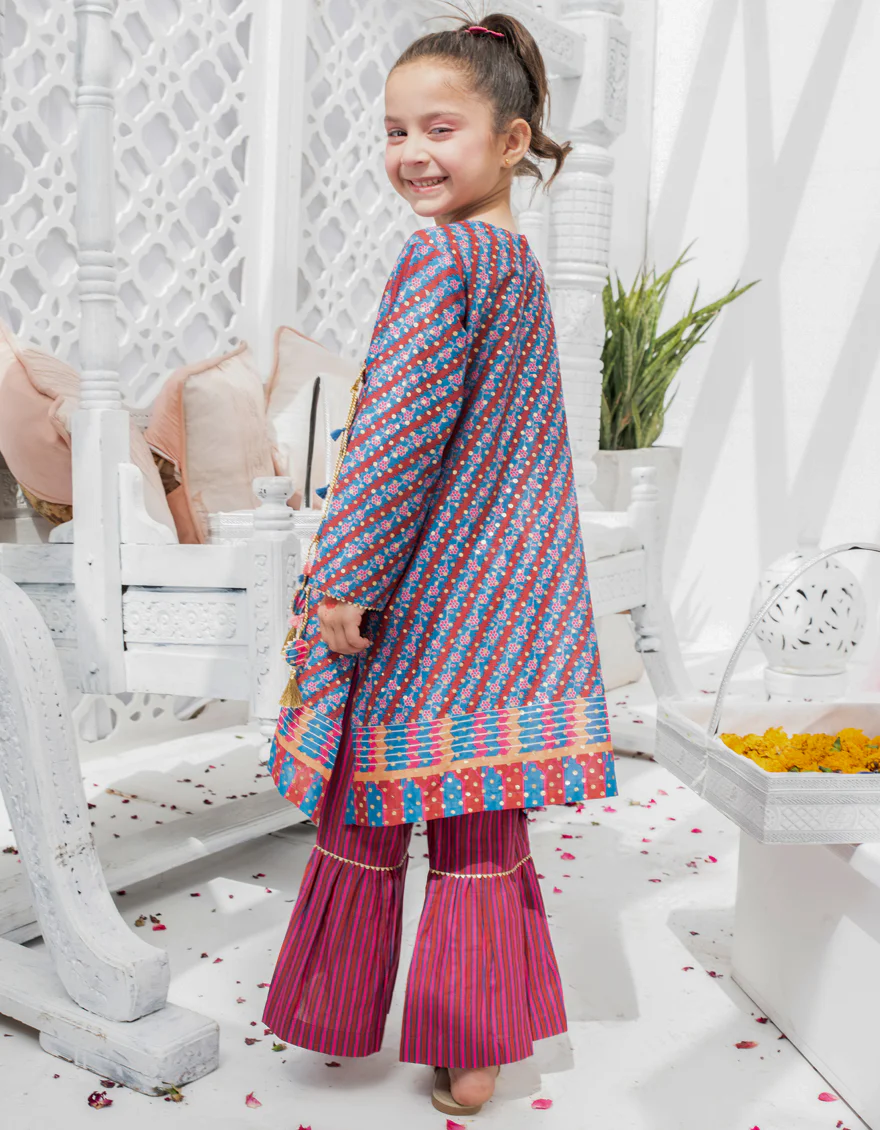 BLUE LAWN 2PC STITCHED | JGKL-S-JK2-US-22-5623 FB/FUNPARA - Image 3