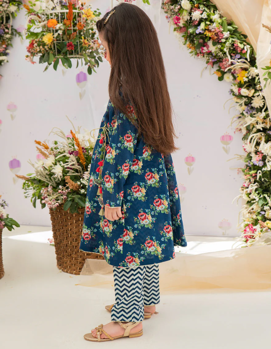 BLUE LAWN 2PC STITCHED | JGKL-S-JK2-US-22-5634 FB/INARA - Image 2
