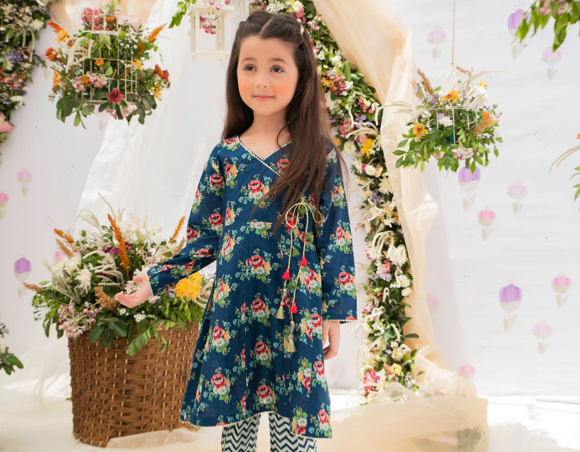 BLUE LAWN 2PC STITCHED | JGKL-S-JK2-US-22-5634 FB/INARA - Image 4