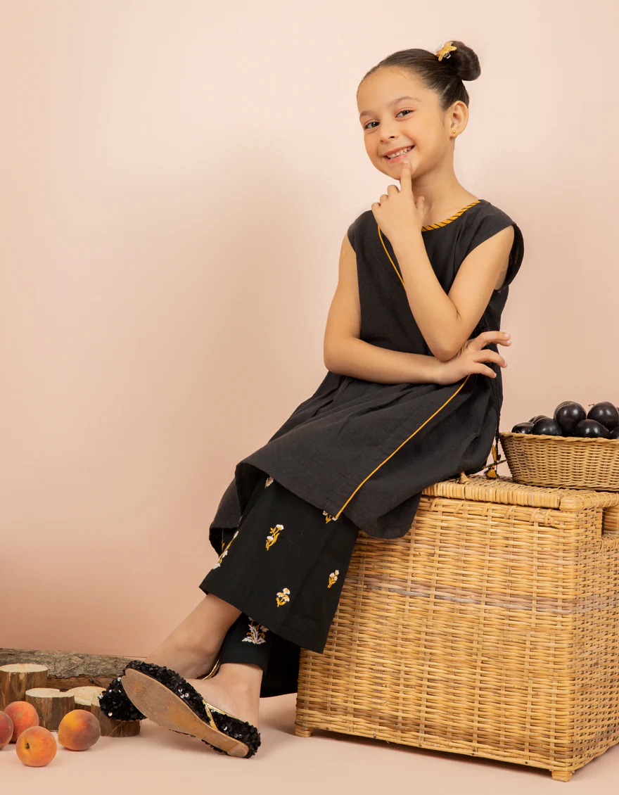 BLACK TEXTURED 2PC STITCHED | JGKL-S-JK2-US-22-5646 FB/BLACK-578 - Image 4