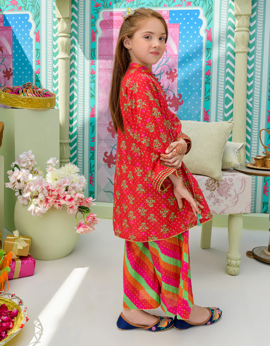 RED LAWN 2PC STITCHED | JGKL-S-JK2-US-23-5620 FB/BUGRA - Image 2