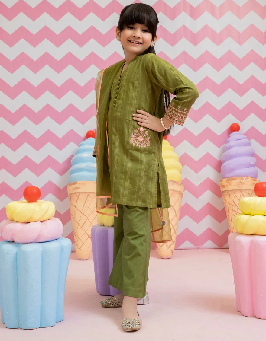 GREEN DOBBY 3PC STITCHED | JGKL-S-US-22-1509 FB/GREEN - Image 2