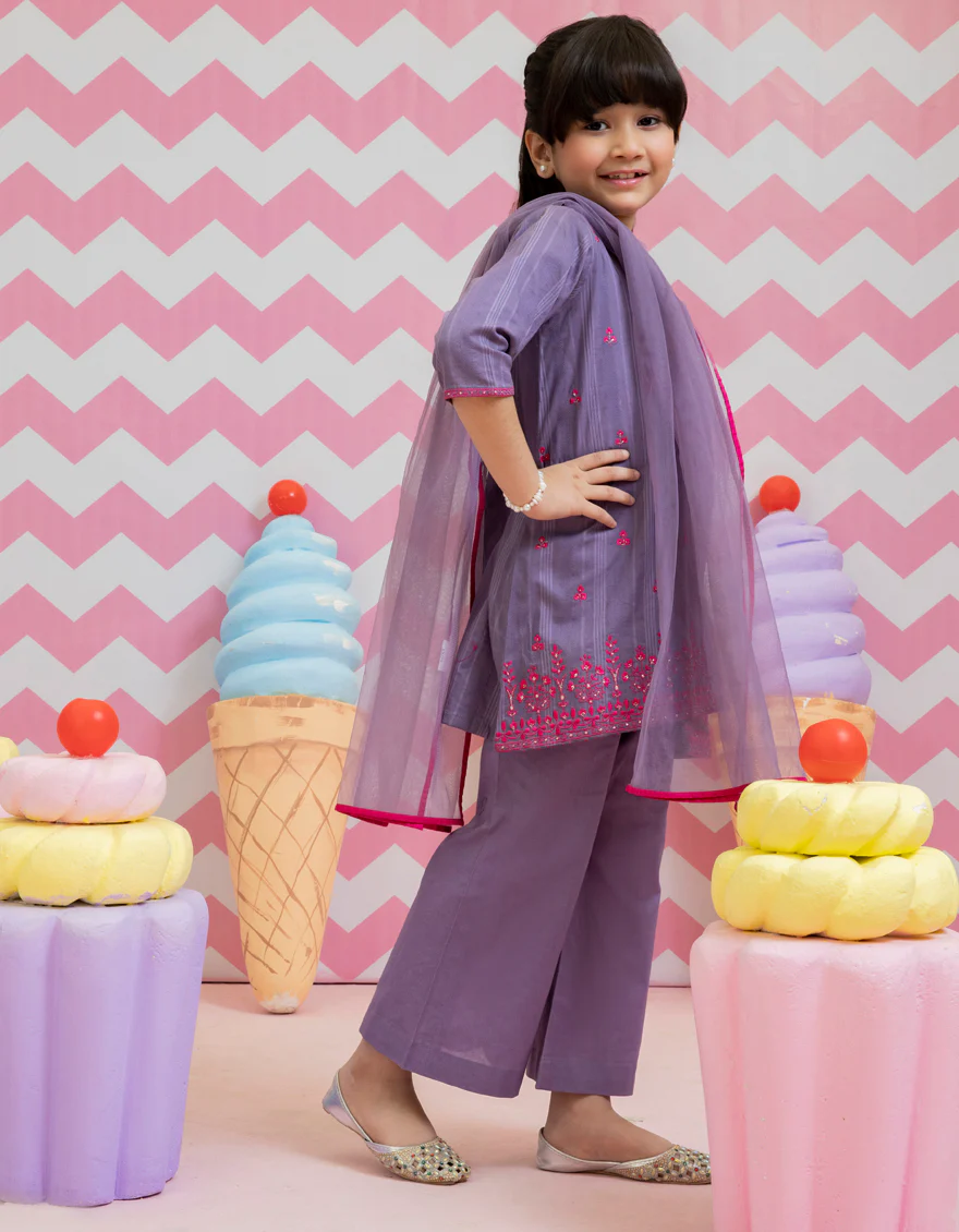 PURPLE DOBBY 3PC STITCHED | JGKL-S-US-22-1510 FB/PURPLE-G - Image 3