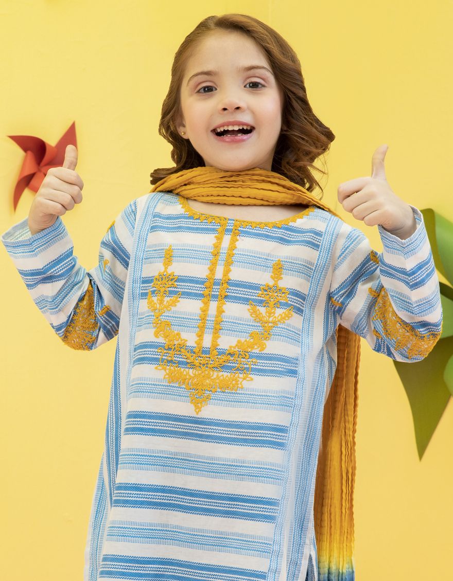BLUE 3PC STITCHED | JGKL-S-US-22-1517 FB/URAAN - Image 3